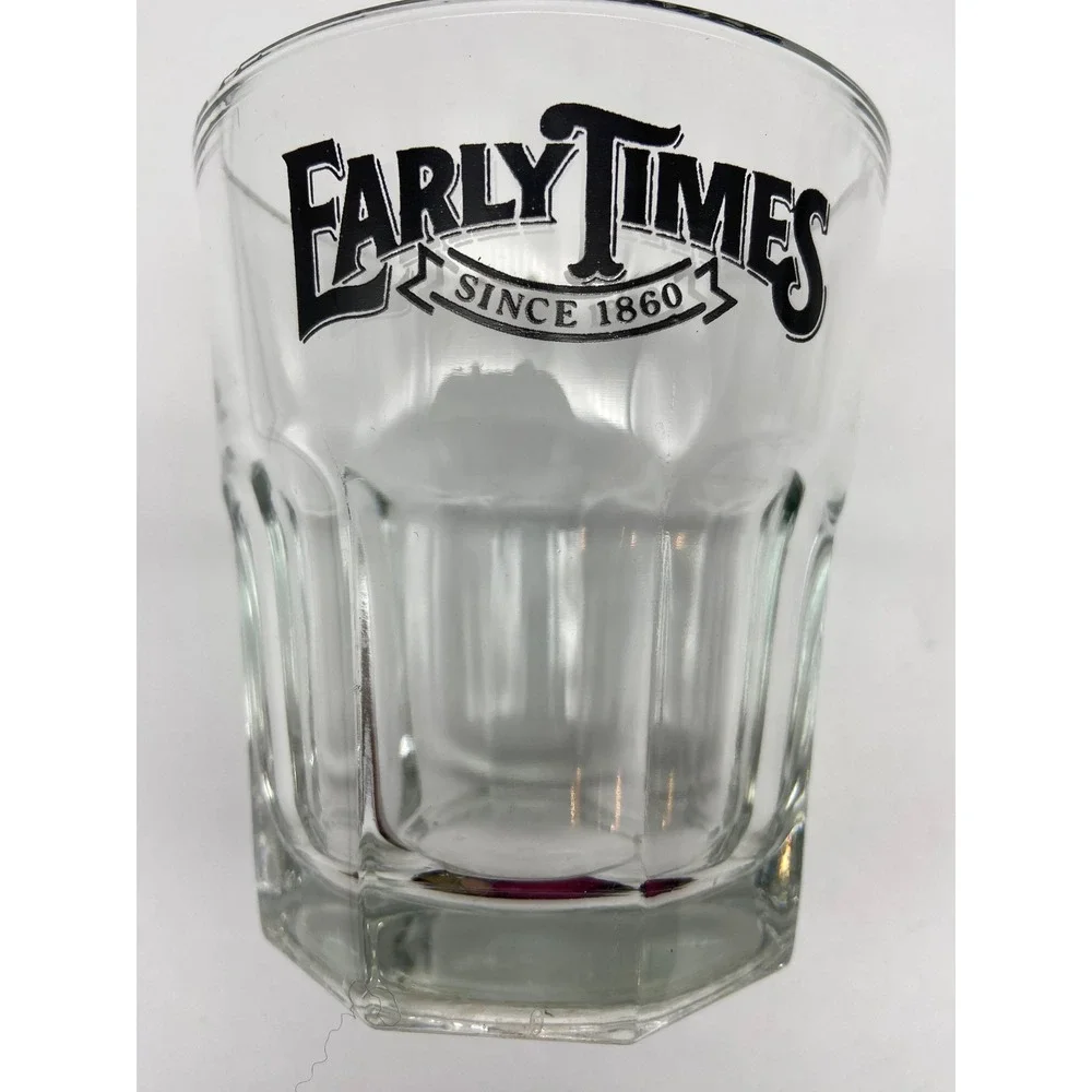 Early Times Since 1860 Whiskey Glasses‎ Set of 5 Tumblers Barware Collectible